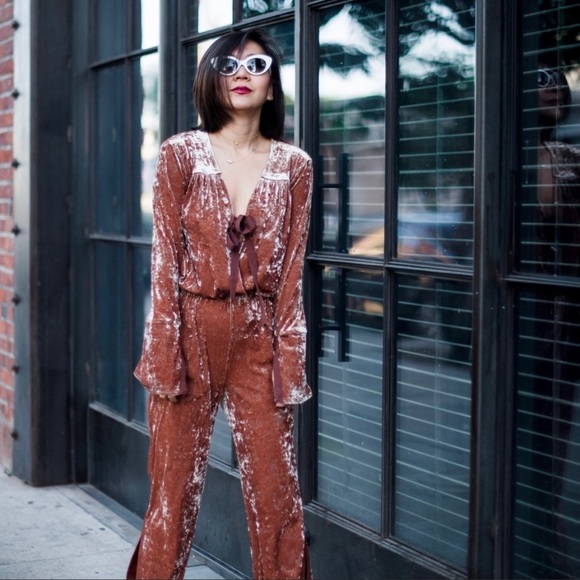 Hot as hell HAH velvet jumpsuit size S BD - Picture 5 of 11